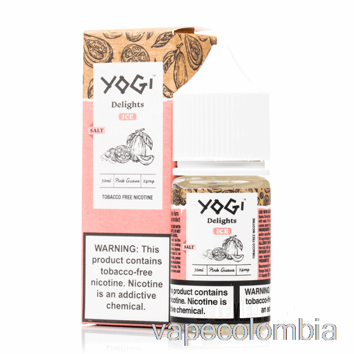 Vape Kit Completo Sales De Hielo De Guayaba Rosa - Delicias Yogi - 30ml 24mg